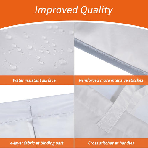 Polecasa Extra Heavy Duty Large Laundry Bag with Sturdy Handles and Drawstring Closure, 28 x 36 inches Storage Bag for Basket, College, Dorm, Travel, Silver